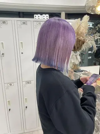 ミディアム カラー ダブルカラー/ハイト ーン/🎀Kanonのヘアスタイル
