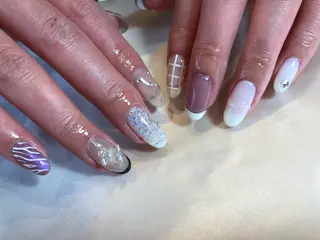 ネイル パラあり！フィルイン 美フォルムのネイルデザイン