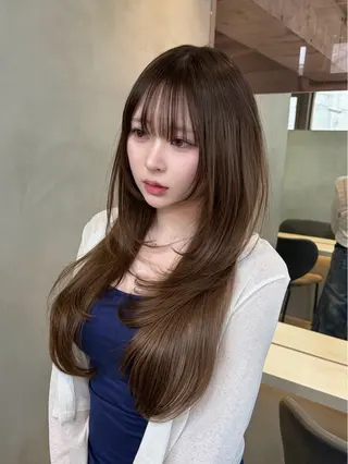 ロング ヘアアレンジ 🌻夏の透明感カラー 🩵韓国レイヤー櫻井のヘアスタイル