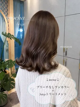 セミロング カラー Bob/ダブルカラー サナのヘアスタイル