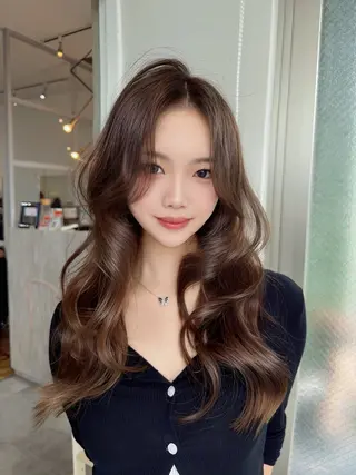 ロング 韓国レイヤー🇰🇷 美髪縮毛矯正🫧拓海のヘアスタイル