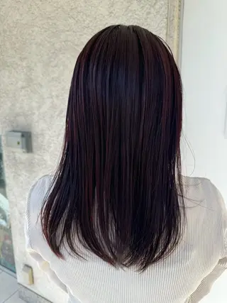 セミロング カラー 椎葉 祐也のヘアスタイル