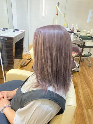 セミロング カラー 土井 祐之介のヘアスタイル