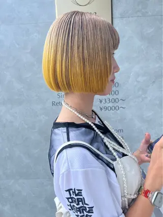 ショート カラー 佐藤 凜のヘアスタイル