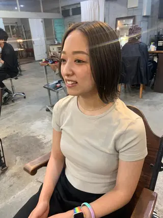 ショート カラー パーマ ヘアアレンジ メンズ 垢抜けカラー ヒロムのヘアスタイル