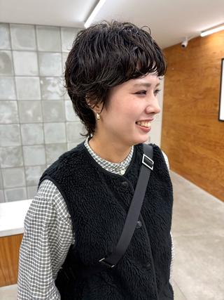ショート カラー パーマ tuco 森田浩平のヘアスタイル