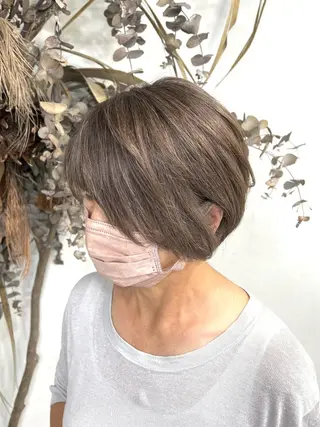 ショート 髪質改善/艶カラー 縮毛矯正/山本由梨のヘアスタイル
