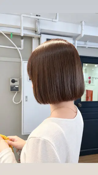 ショート ベージュ✖️オリーブ ひより🌿🕊️のヘアスタイル