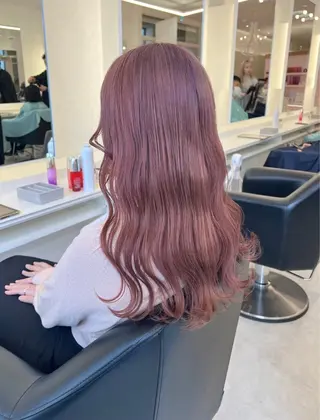 ロング カラー NANO/ ブリーチ×レイヤーのヘアスタイル