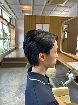 ショート メンズ 佐藤 悠生 メンズパーマ.カットのヘアスタイル