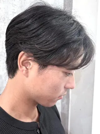 ショート パーマ 髪質改善カラー透明感 ダブルカラー幕田のヘアスタイル