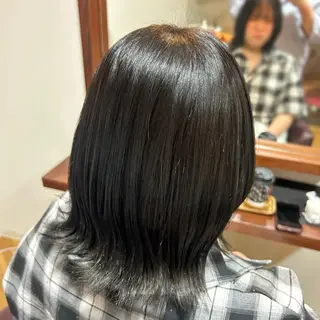 ミディアム カラー 🌸中谷 梨那/透明 感カラー×艶髪🫧のヘアスタイル