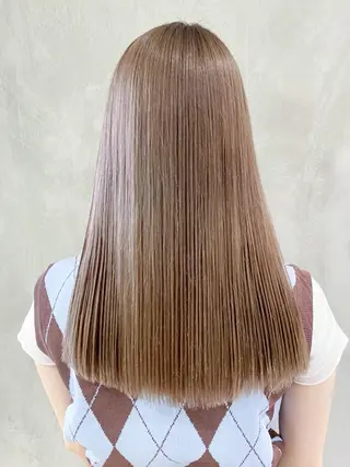 セミロング カラー パーマ ヘアアレンジ ITbyALBUM 中野店のヘアスタイル