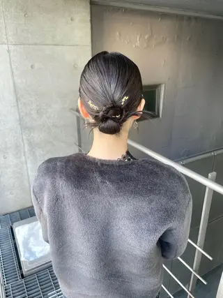 ミディアム ヘアアレンジ ヘアセット ✴︎Mai✴︎銀座のヘアスタイル