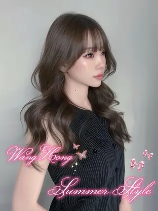ロング カラー 🩵ワンホンレイヤー 🩵あいりのヘアスタイル