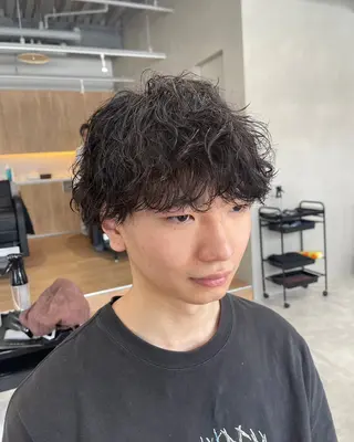 パーマ メンズ メンズパーマ/新潟/ 万代/田崎亮🌟のヘアスタイル