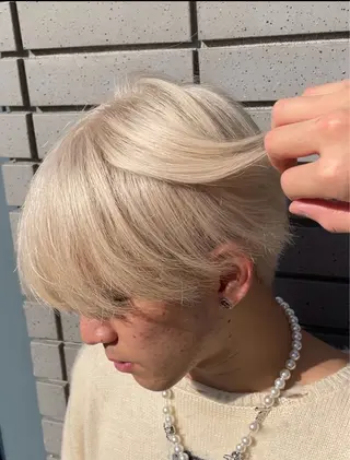 カラー メンズ カマタ ハルキのヘアスタイル