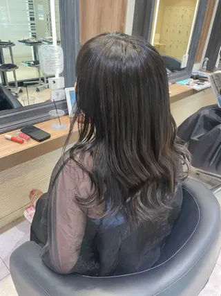 セミロング カラー ふわっと抜け感🫧 ブラウンベージュ🤎のヘアスタイル