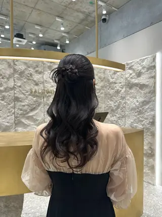 ロング ヘアアレンジ 銀座/ヘアセット/ 島村美帆のヘアスタイル