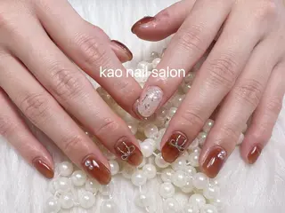 ネイル kao nail マグネット/長さだしのネイルデザイン