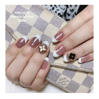 ミディアム ネイル 🐾enen style 🐾のネイルデザイン