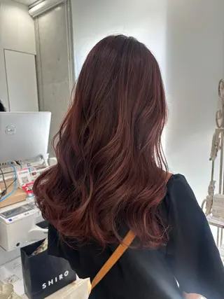 ロング カラー ヘアアレンジ kei🤎ベージュ /透明感カラー/博多のヘアスタイル