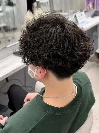 ショート 京都河原町 メンズパーマ助川龍哉のヘアスタイル