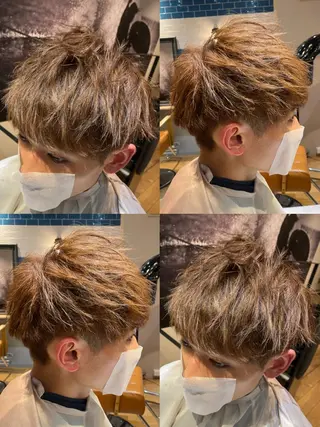 ショート 🔥メンズパーマ 特化 渡辺一翔のヘアスタイル