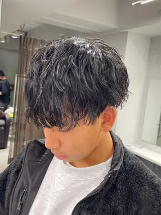パーマ メンズ 京都河原町 メンズパーマ助川龍哉のヘアスタイル