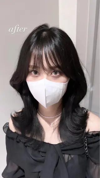 ミディアム 海外風レイヤー🎀 新宿MOMOKA🍑のヘアスタイル