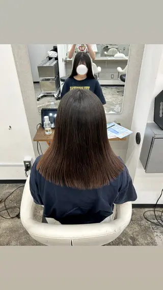 セミロング カット¥1100 ✂️MIUのヘアスタイル