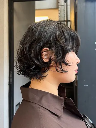 ショート パーマ 🌿ボブ パーマ高橋啓太🌿のヘアスタイル
