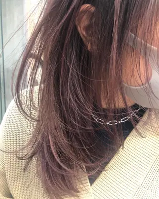 セミロング カラー ヘアアレンジ newi 川崎店のヘアスタイル