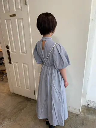 ショート カラー MIOベージュカラー 柔らかいカラーのヘアスタイル