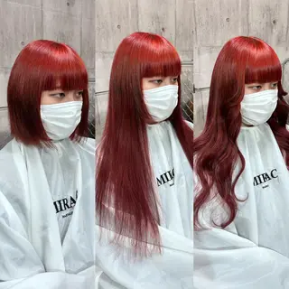 ロング カラー SHURI❤️🔥 中/韓mix ♡のヘアスタイル
