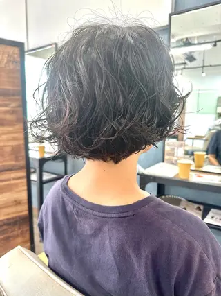 ショート パーマ Zina熊本/ 田口 紗羅のヘアスタイル