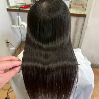 ロング カラー 縮毛矯正/ワンカラー モデル募集🫧田村のヘアスタイル