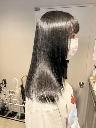 ロング カラー パーマ ヘアアレンジ メンズ 上品＆韓国風 🥀海心🥀のヘアスタイル