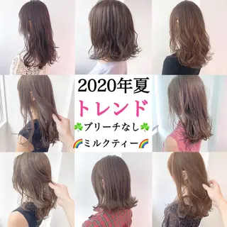 セミロング カラー うる艶/レイヤー 🪞池袋LAND🪞のヘアスタイル