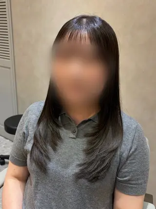 ロング カラー Ayano🎀似 合わせ×透明感🎀のヘアスタイル