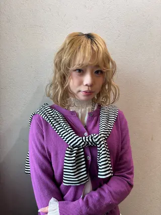 ミディアム 🪐海外hair/パ ーマ/暖色/ミミ🌻のヘアスタイル