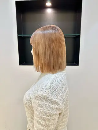 ショート カラー 【縮毛矯正/髪質改善 /ケアカラー】十場のヘアスタイル