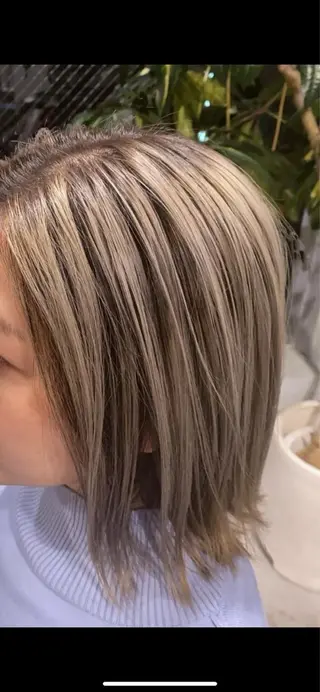 ミディアム カラー メンズ清潔感のプロ 💈メンズパーマ藤田のヘアスタイル