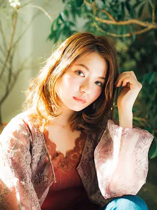 ミディアム パーマ ヘアアレンジ 【公式】amble luxe池袋東口🩷のヘアスタイル