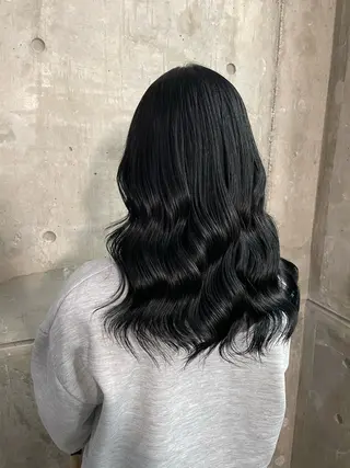 ロング カラー ヘアアレンジ 縮毛矯正/髪質改善/ ブリーチ毛/木元渓太のヘアスタイル