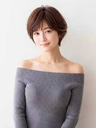 ショート 髪質改善/艶カラー /光吉洋平のヘアスタイル