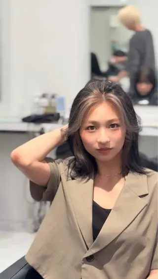 ミディアム ♡海外girl重め レイヤーMEARI♡のヘアスタイル