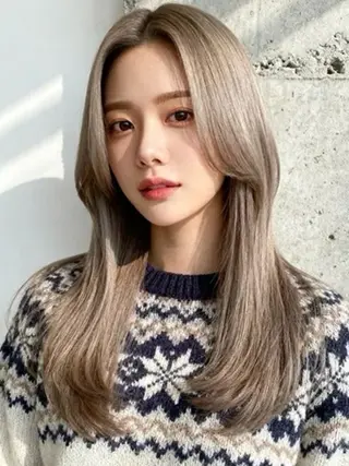 ロング カラー 韓国レイヤーカット 🫧大阪梅田レイヤーのヘアスタイル