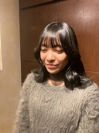 ミディアム カラー 🌙パーマ 照井🌙のヘアスタイル