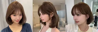 ミディアム City/louwe 韓国レイヤーカットのヘアスタイル